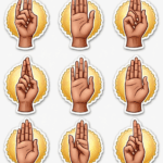 Yoga Symbols - Sticker Sheet v9